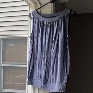 LOFT Women's Gathered Gray Tank Top